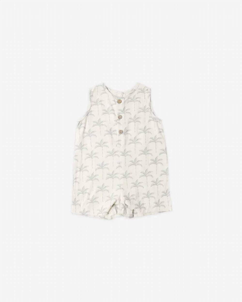 NEW RYLEE + CRU kid's mavrick romper in palm trees